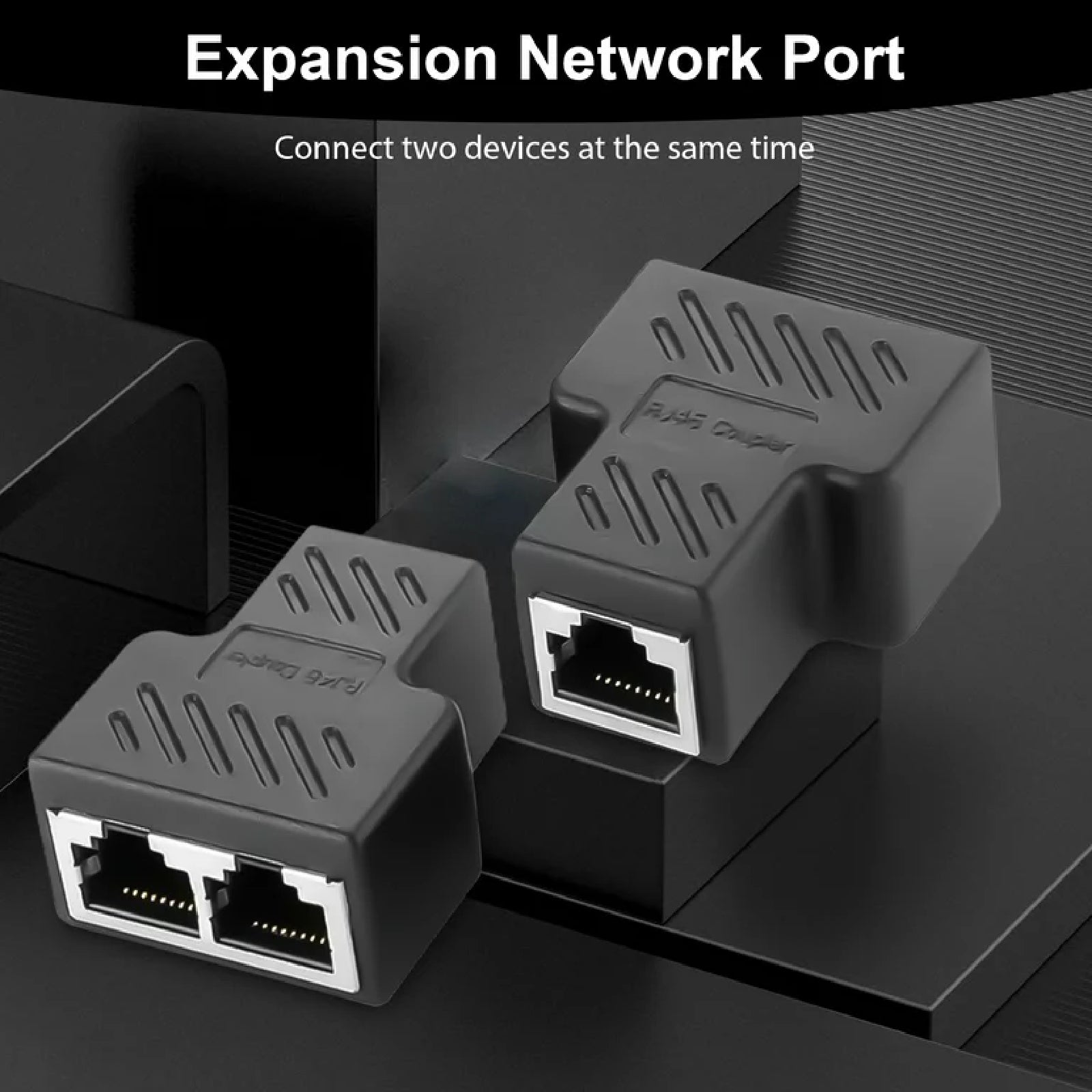 RJ45 Ethernet LAN Network Y Splitter Cable Double Adapter Connector CAT5/6/7 OZ