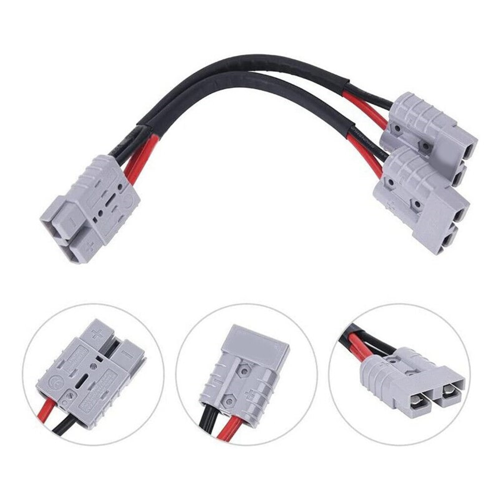 6mm Automotive Cable Genuine Anderson Plug Connector Double Y Adaptor 50 Amp