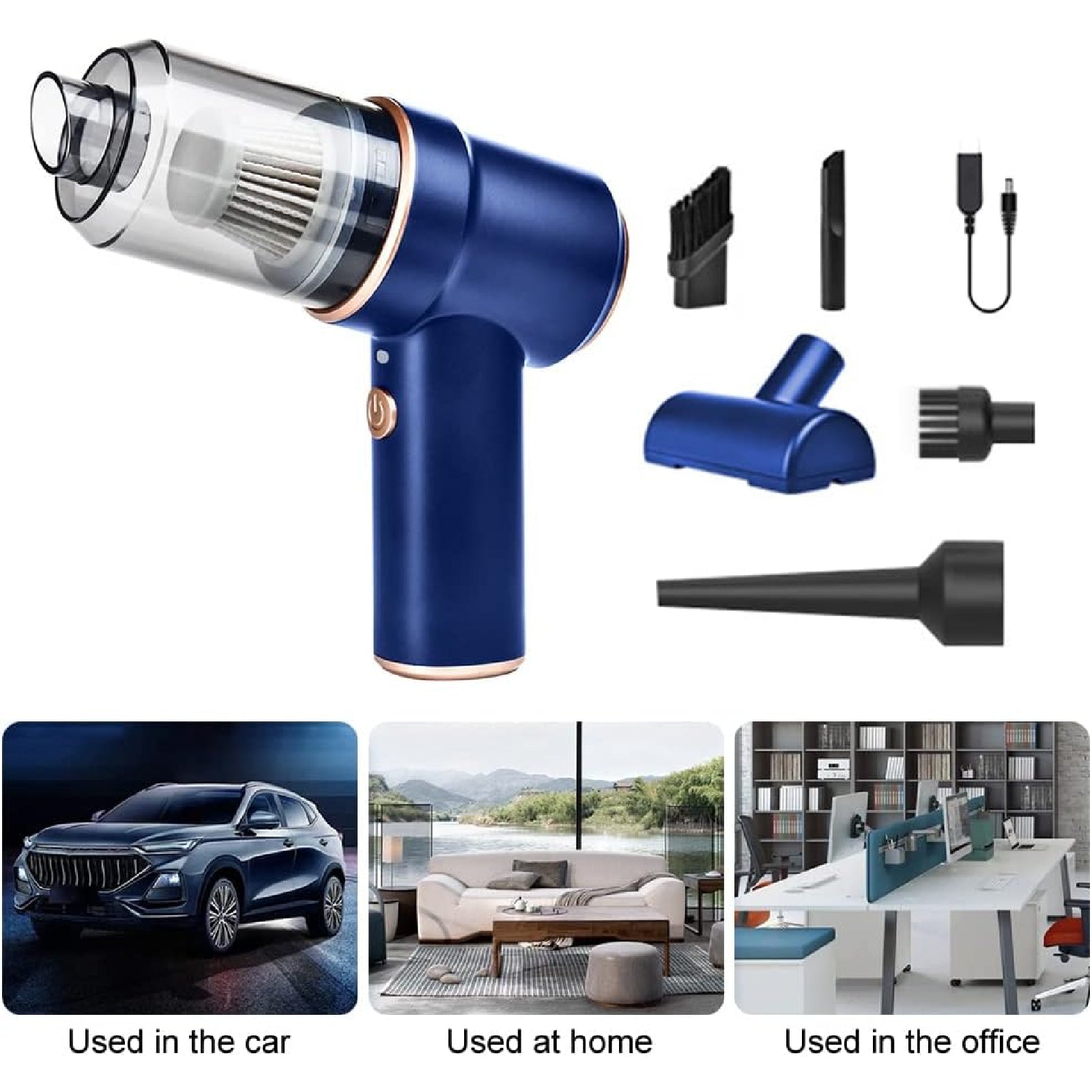 Handheld Cordless Vacuum Cleaner Home And Car Dust Blower Rechargeable 42000RPM