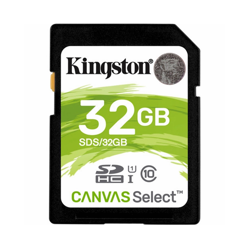 Kingston Canvas Select 32GB SD Card Class 10 SDHC UHS-I Camera HD Video 80MB/s