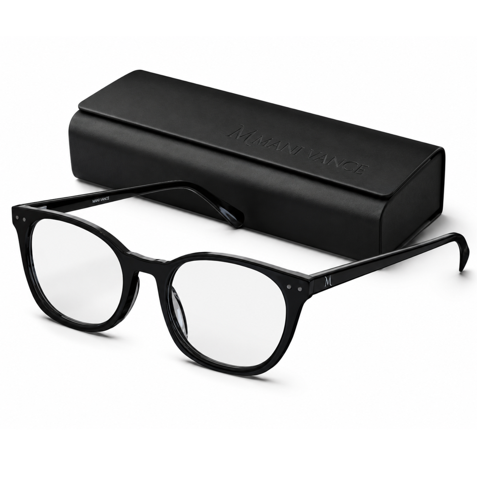 MANI VANCE Parker Black Blue Light Blocking Computer Glasses Eye Protection