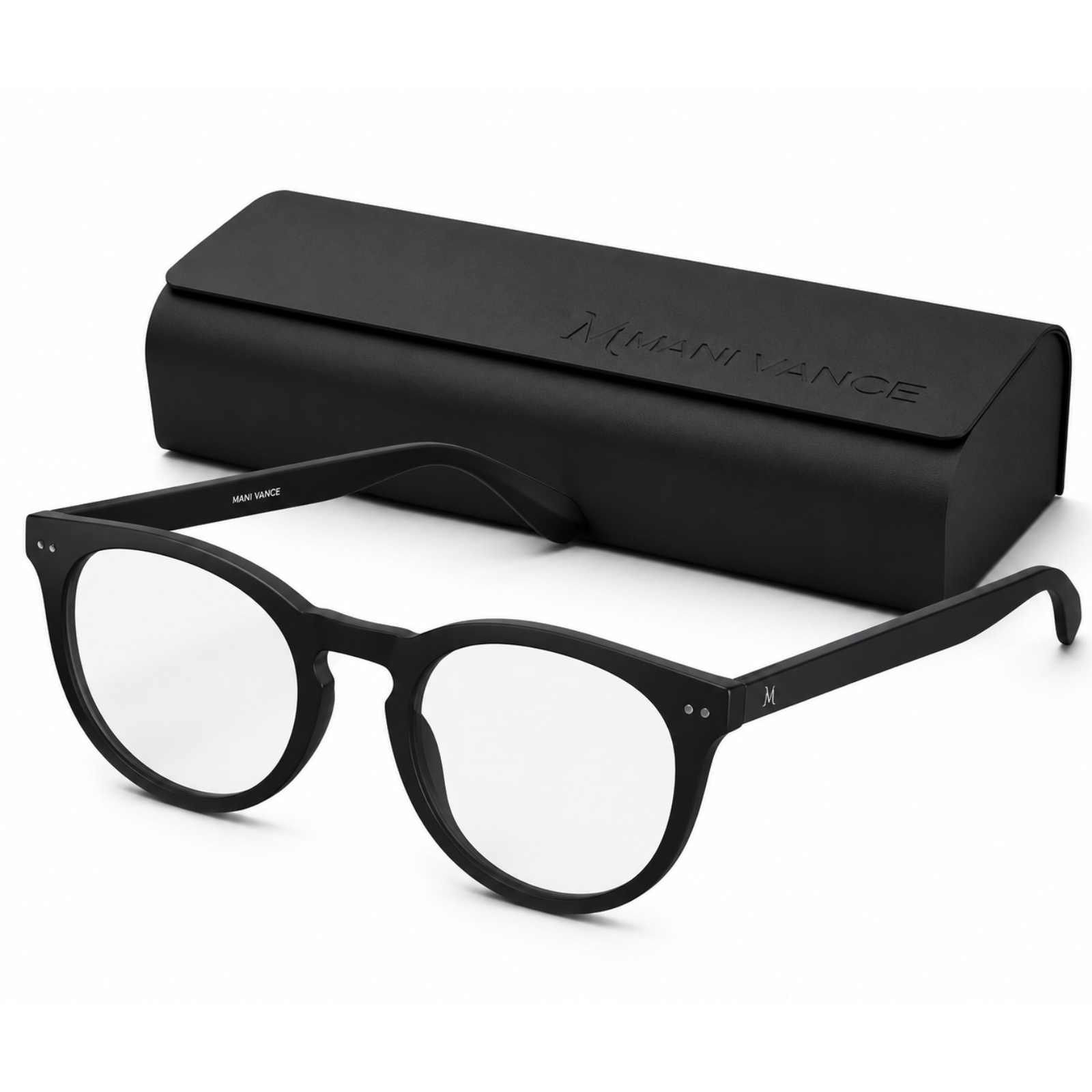 MANI VANCE Hunter Black Blue Light Blocking Computer Glasses Eye Protection
