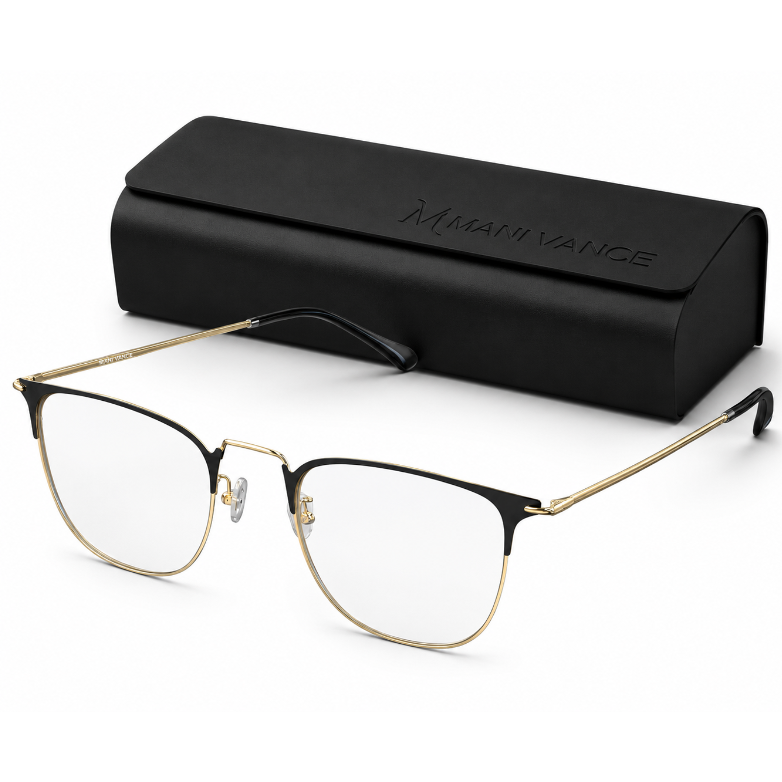 MANI VANCE Stevie Gold Blue Light Blocking Computer Glasses Eye Protection