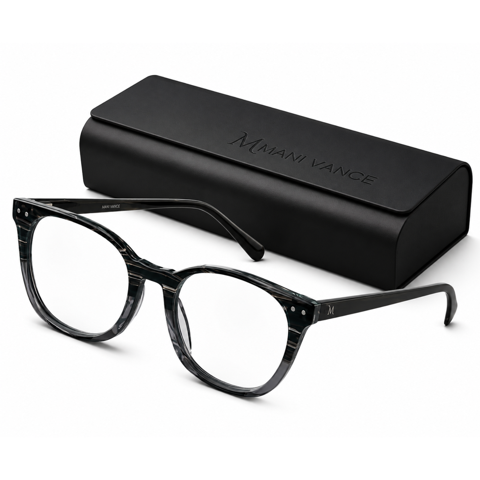 MANI VANCE Charlie Grey Blue Light Blocking Computer Glasses Eye Protection