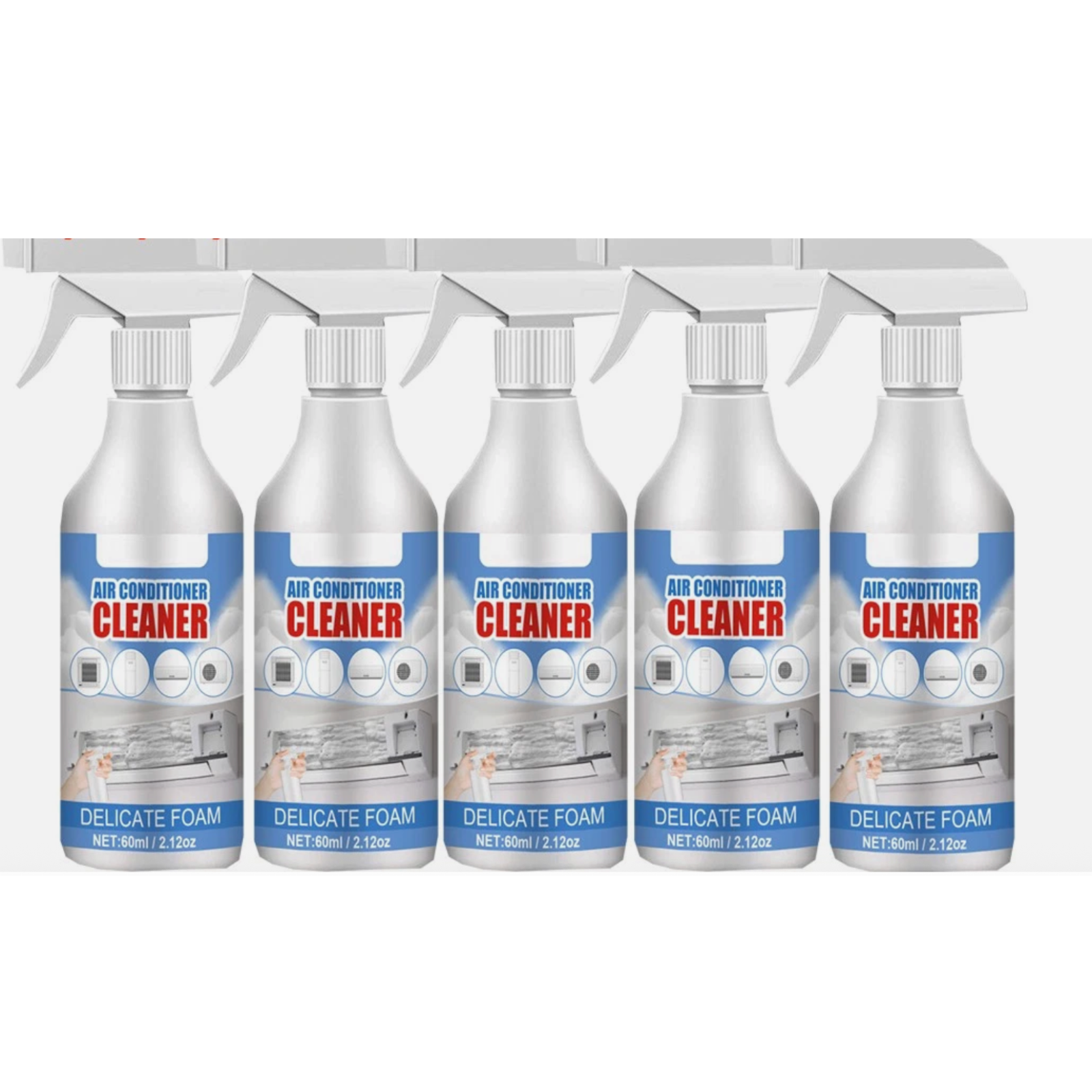 Aircon Coil Foam Cleaning Sprays Air Conditioner Foaming Cleaner Household 5PCS