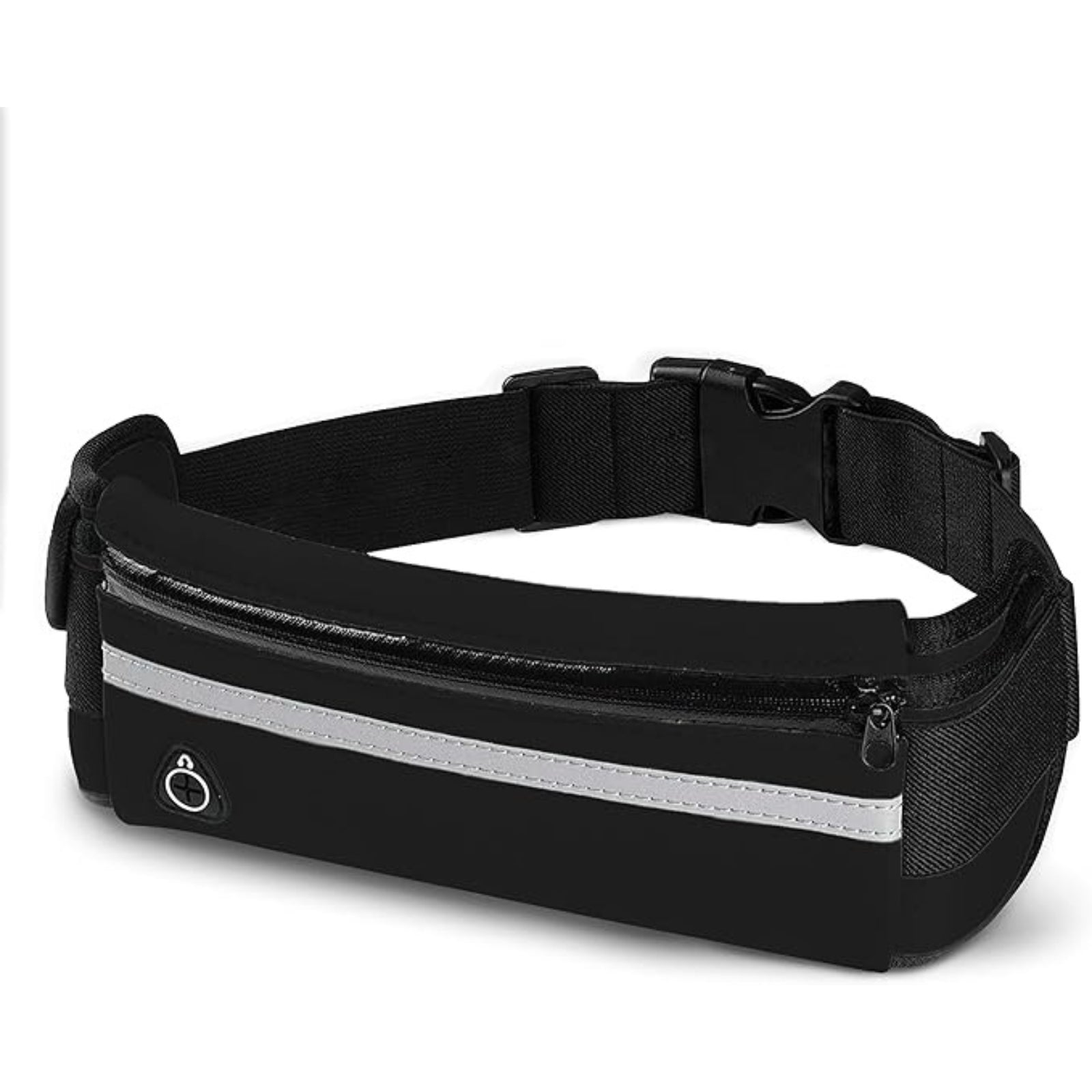 Black Waterproof Sports Waist Belt Money Wallet Zip Pouch Pack Running Bum Bag