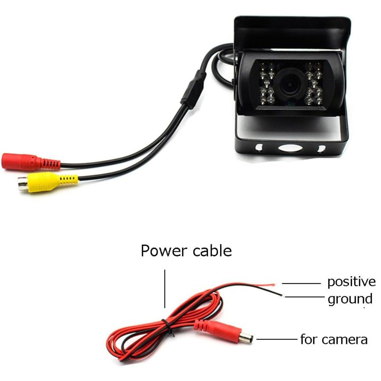 Reverse Backup Camera 18 IR Car Waterproof Parking Rear View Night Camera 120°