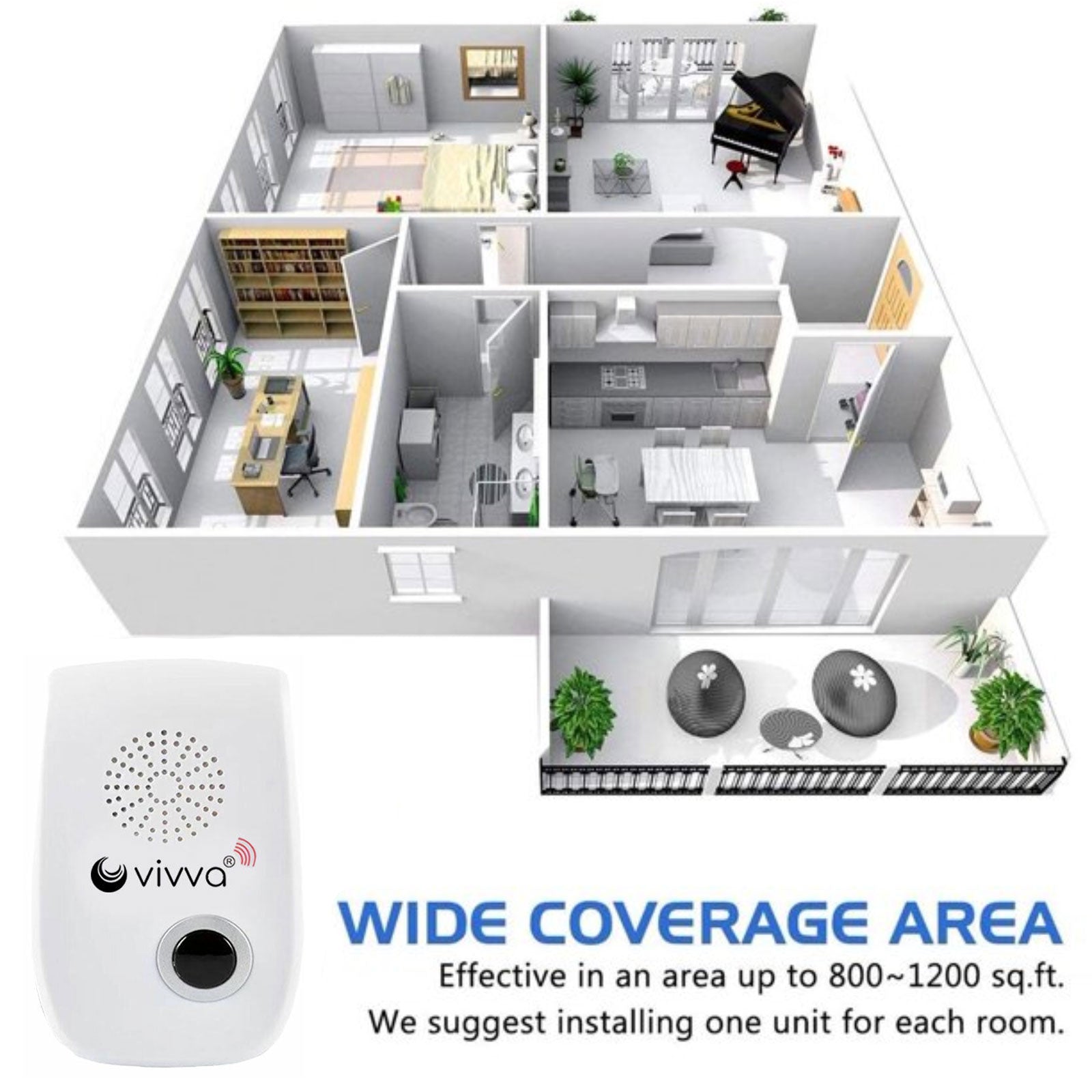 Ultrasonic Electronic Pest Mouse Rat Mosquito Repeller Reject Insect Killer AU