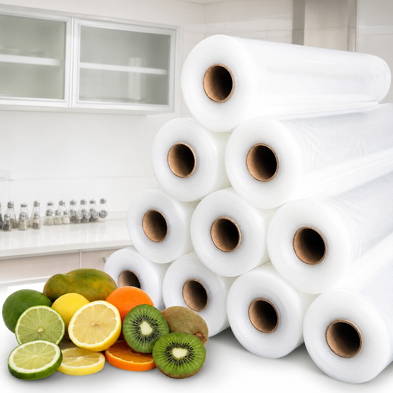 Vacuum Food Sealer Bags Seal Storage Saver Heat Grade 6mx28cm 10 Rolls