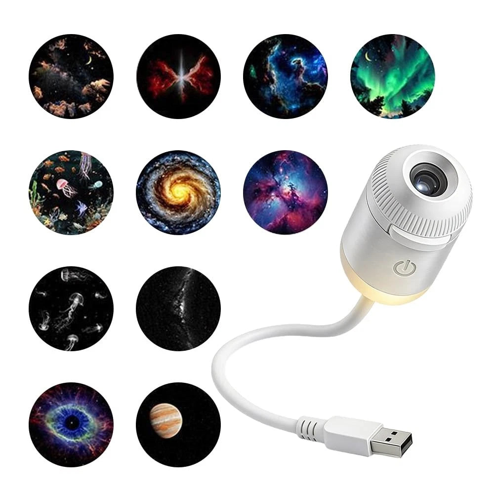 Projector Galaxy 2 in 1 Night Light USB LED Star Space Lamp Projection