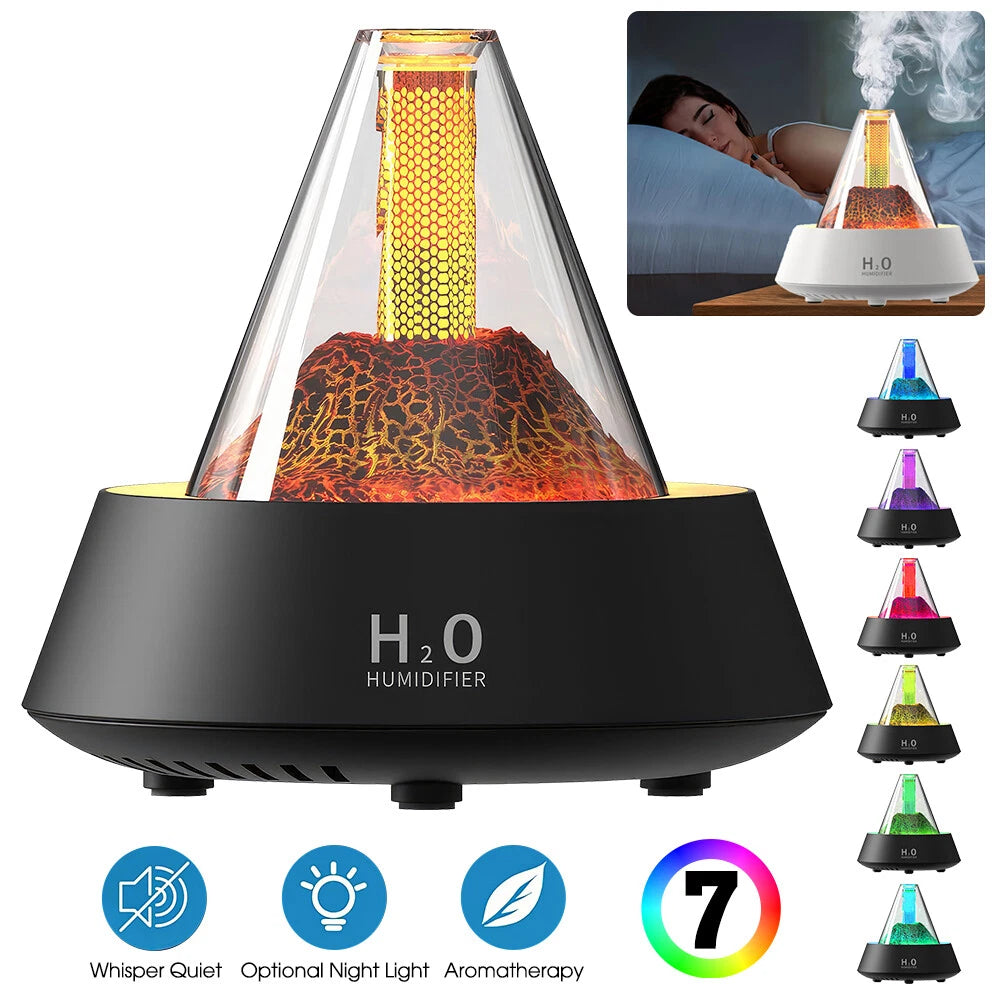 Ultra-Quiet Aromatherapy Diffusers Mini Aroma Essential Oil Diffuser Black