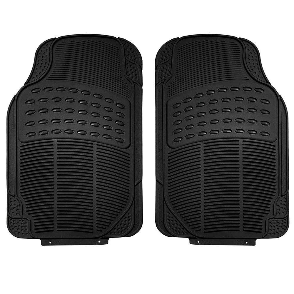 Universal Floor Protection Car Front Rear Rubber Floor Mats SUV Van Truck