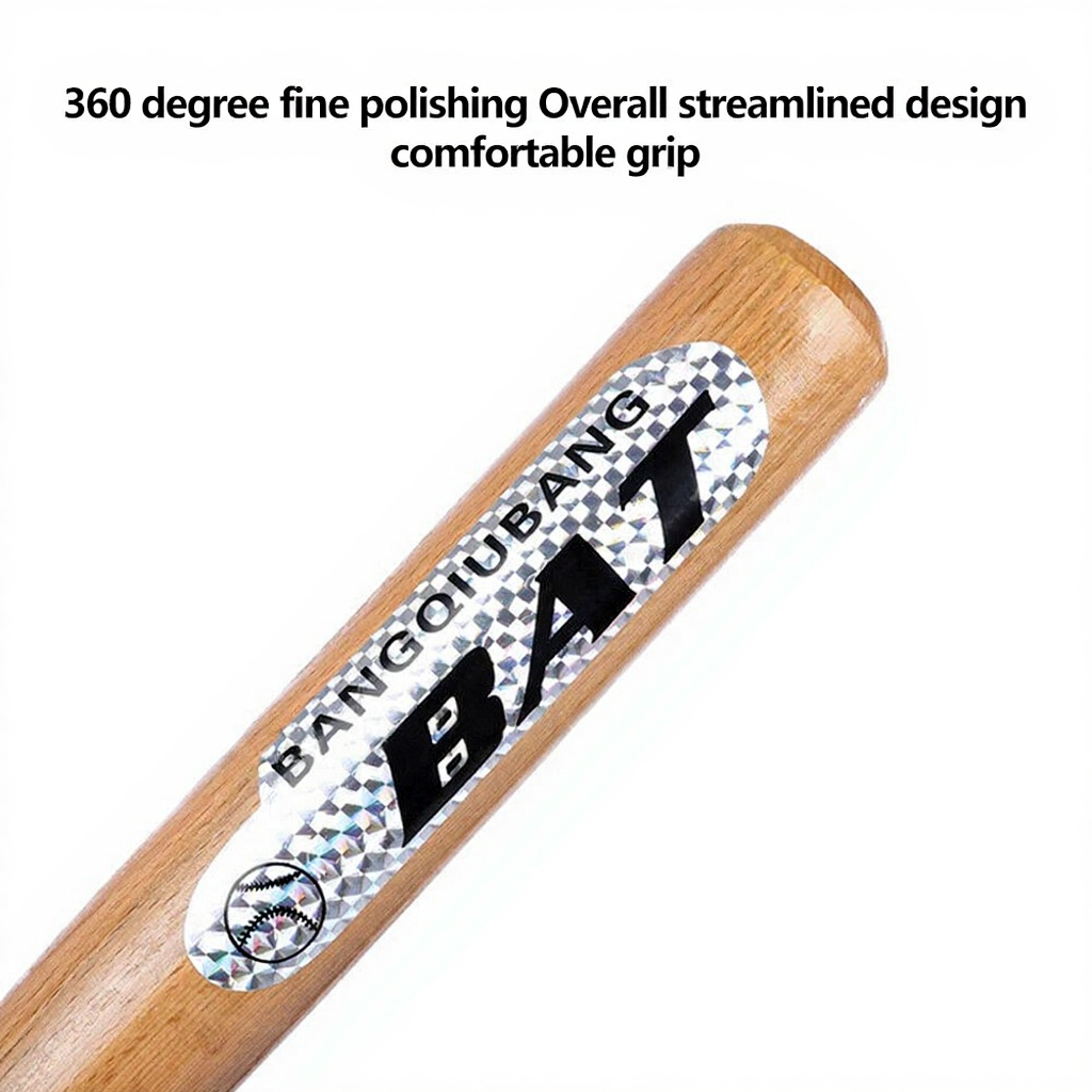 Wooden Softball Bat Outdoor Sports Racket Long Durable Wood Baseball Bat