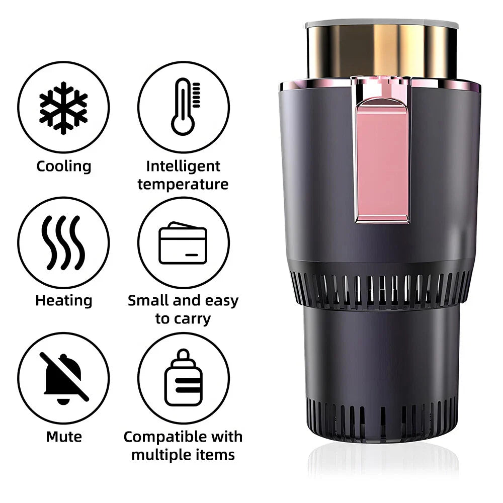 Car Heating Cooling Mug Holder 2-in-1 Smart Car Cup Warmer Cooler Cup Holder