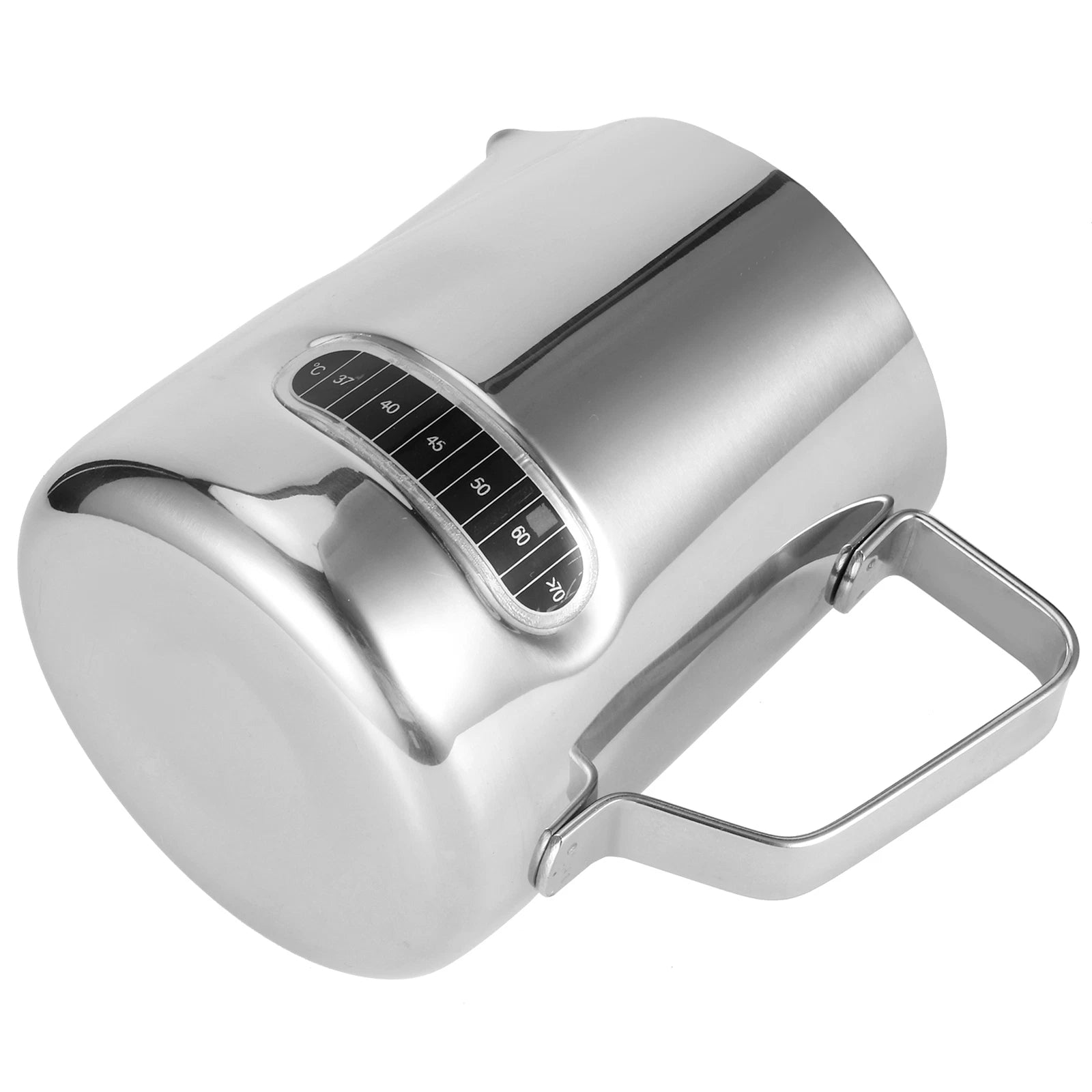 Stainless Steel Frothing Tool 600ml Coffee Pitcher Milk Jug Thermometer