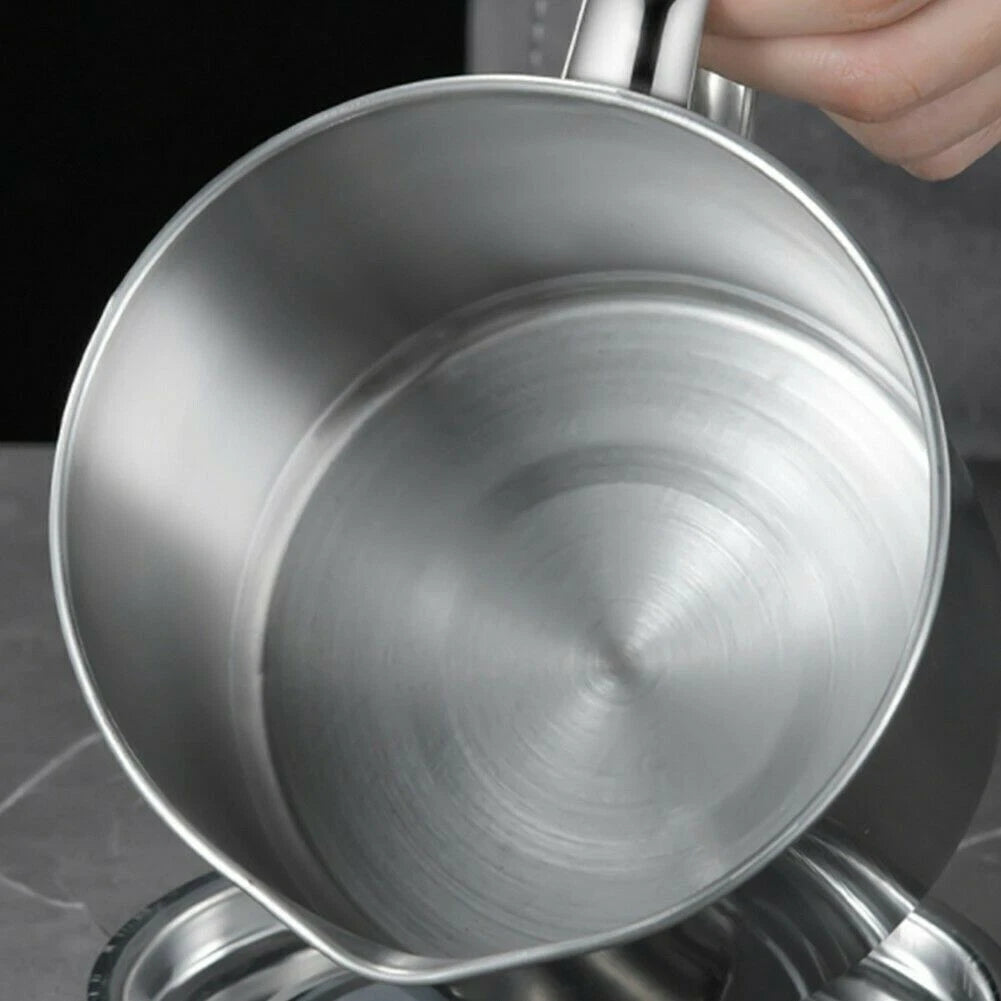 Cooking Soup Grease Strainer Separator 1.8L Stainless Steel Oil Filter Pot