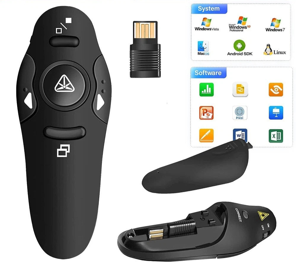 Laser Pointer Presentation Remote Wireless Presenter PowerPoint Mouse Clicker