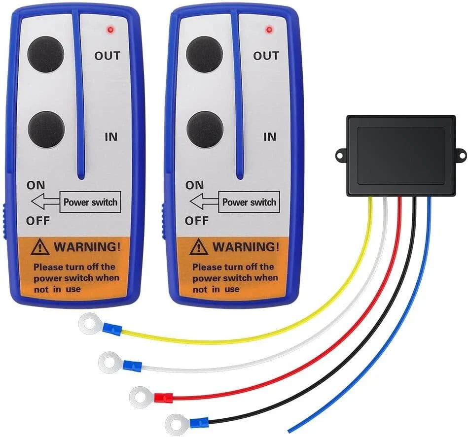 2X Jeep Remote Control Switch Recovery Handset 100ft Wireless Winch Console