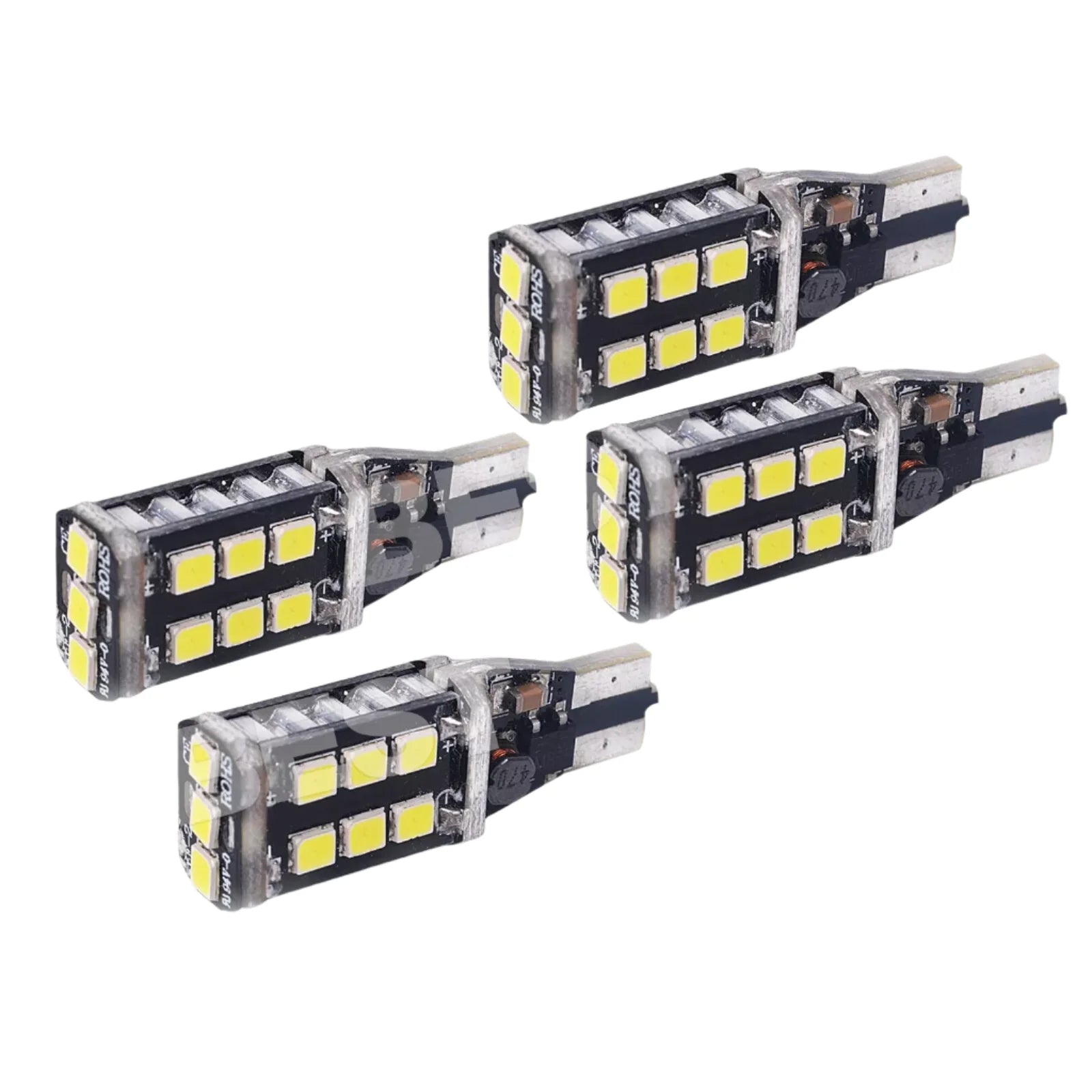 4x Parker Wedge Bulb Canbus Error Free 800 Lumens T15 LED Light Bright White