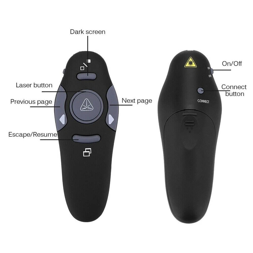 Laser Pointer Presentation Remote Wireless Presenter PowerPoint Mouse Clicker