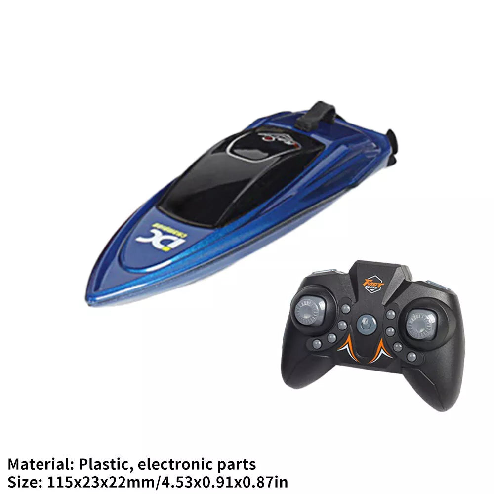 High Speed Racing Boat 4CH Remote Control Mini RC Boats 2.4G LED Light Toy