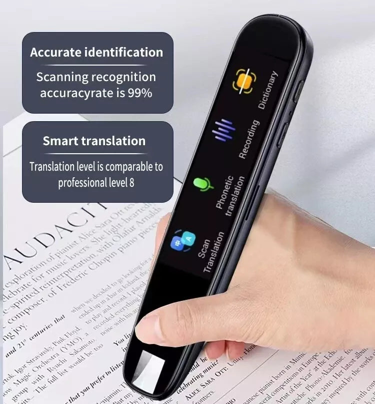 Pen Text Reading Smart Scan Translation 112+ Voice Language Translator Device