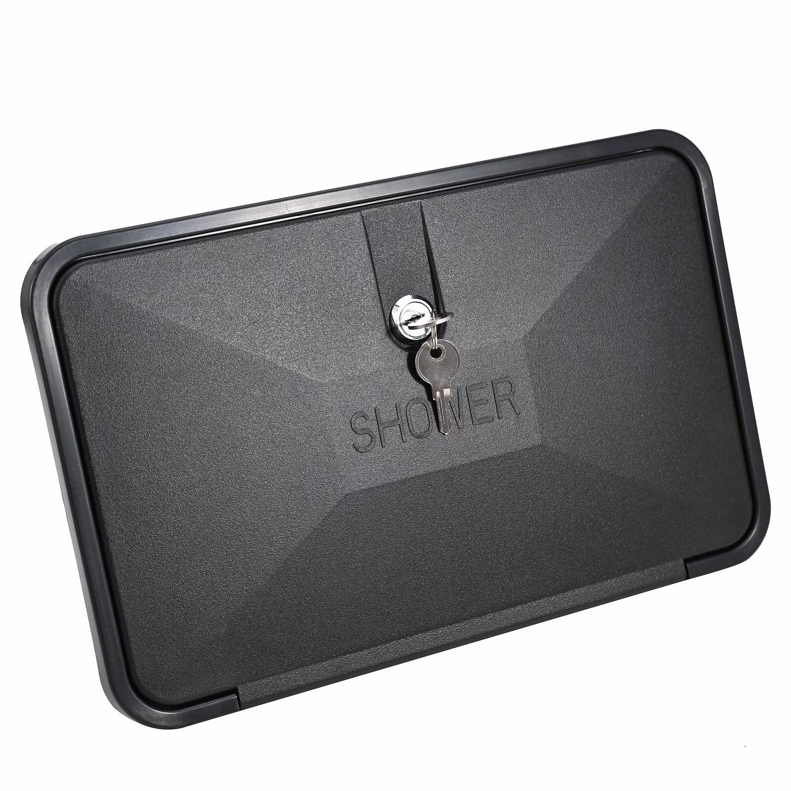 Caravan Camper Trailer Boat RV External Shower Box Kit Faucet Black Outdoor