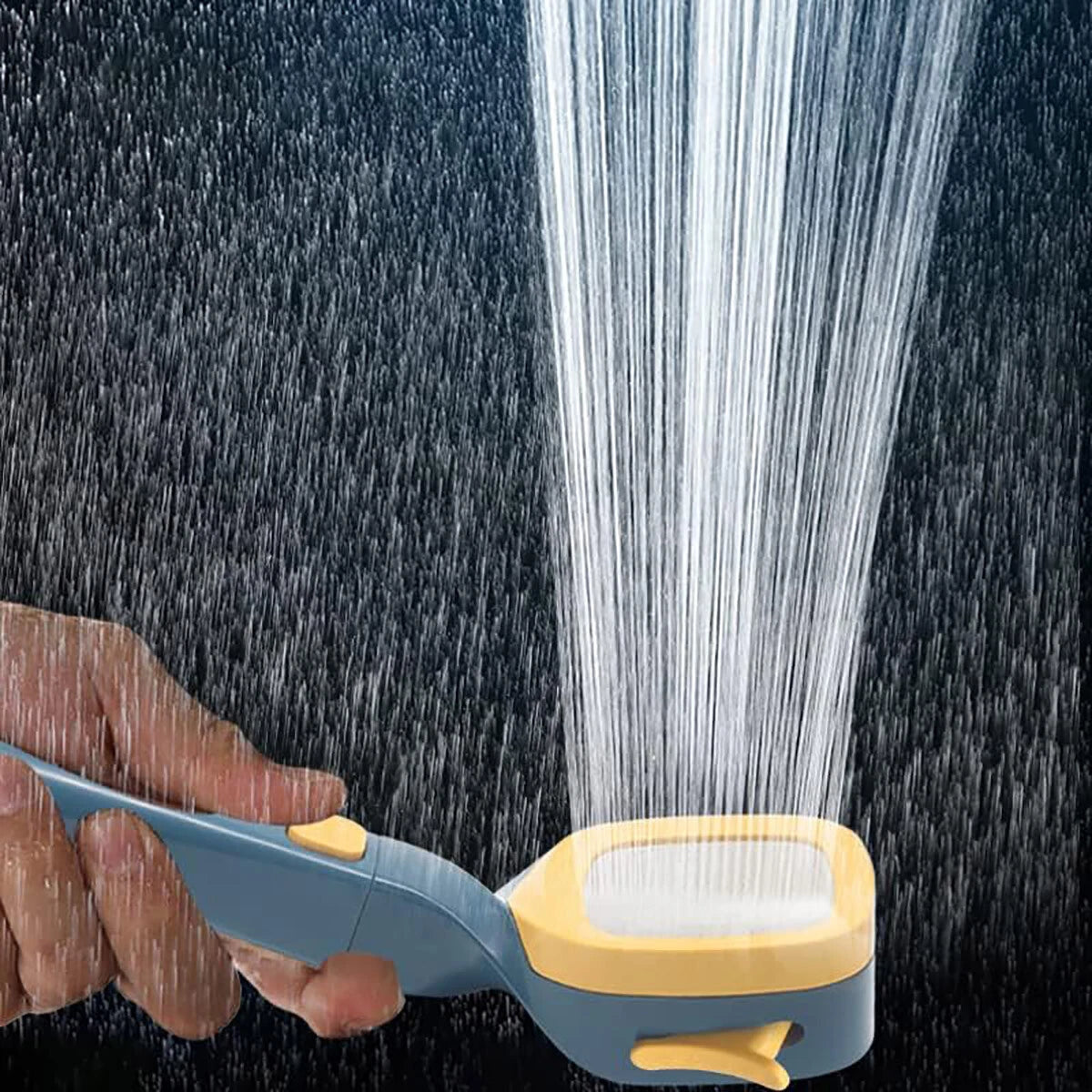 Adjustable High Pressure Water Saving Spray 4 Modes Shower Head Filter Navy