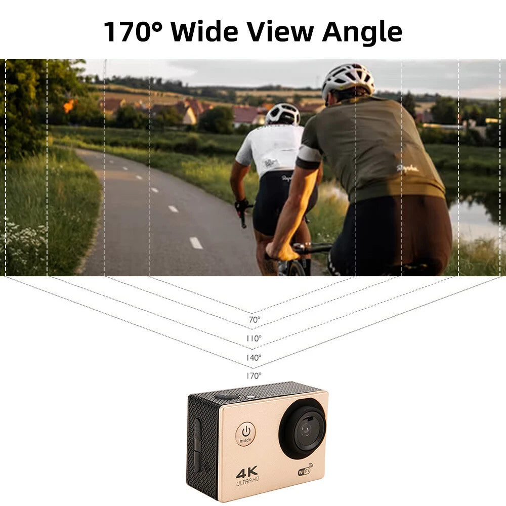 WiFi Waterproof Camcorder 4K Sport Action Camera Cam 16MP 1080P Remote GoPro