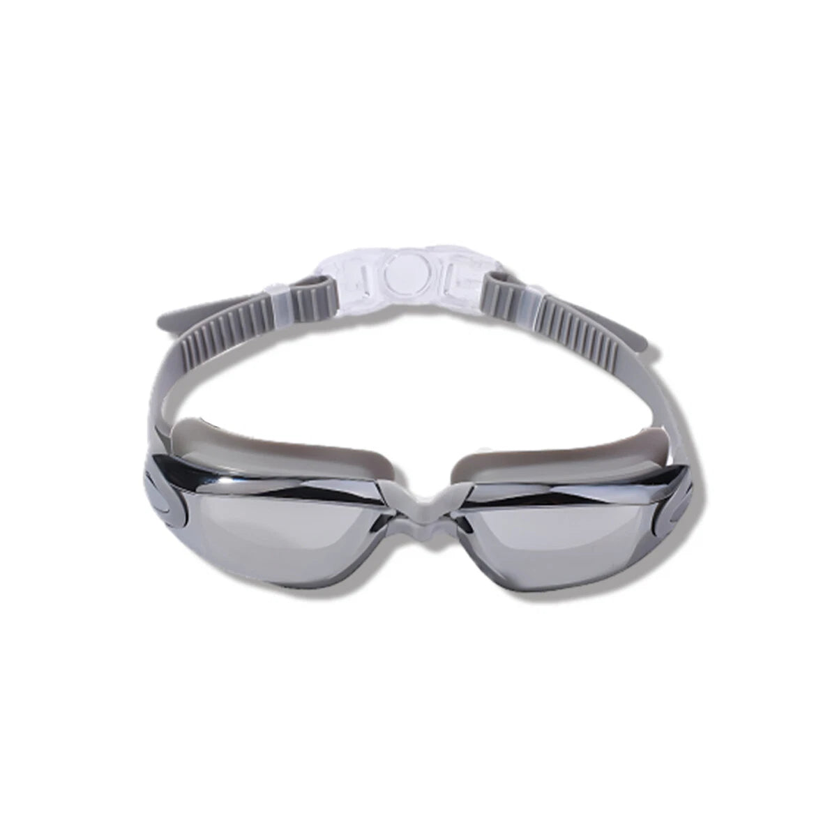 Anti Fog UV Shield Adjustable Waterproof Swimming Goggles Glasses Adult Grey