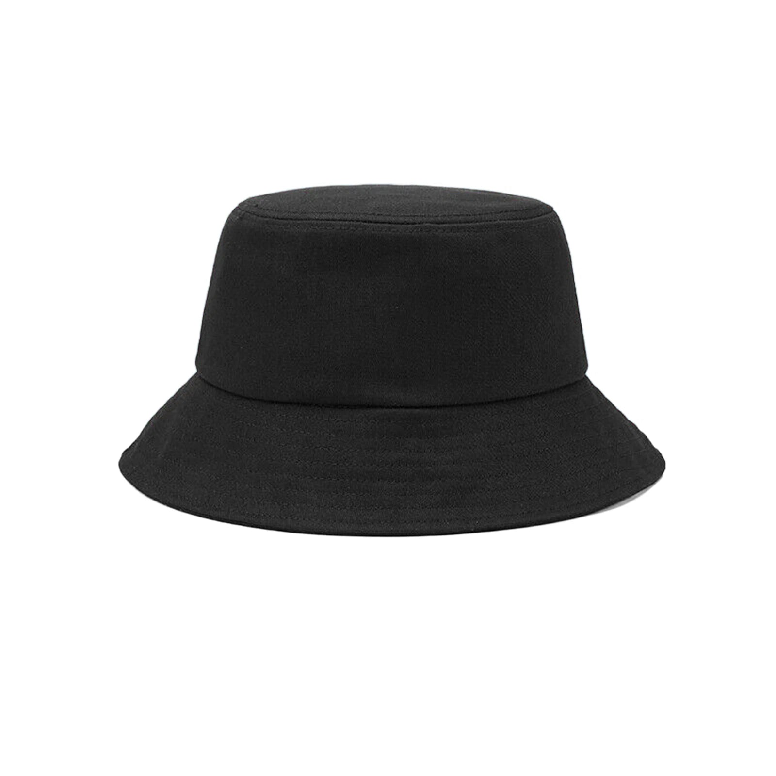Unisex Cotton Cap Women Men Sun Bucket Hat Fishing Hiking Camping Outdoor Black