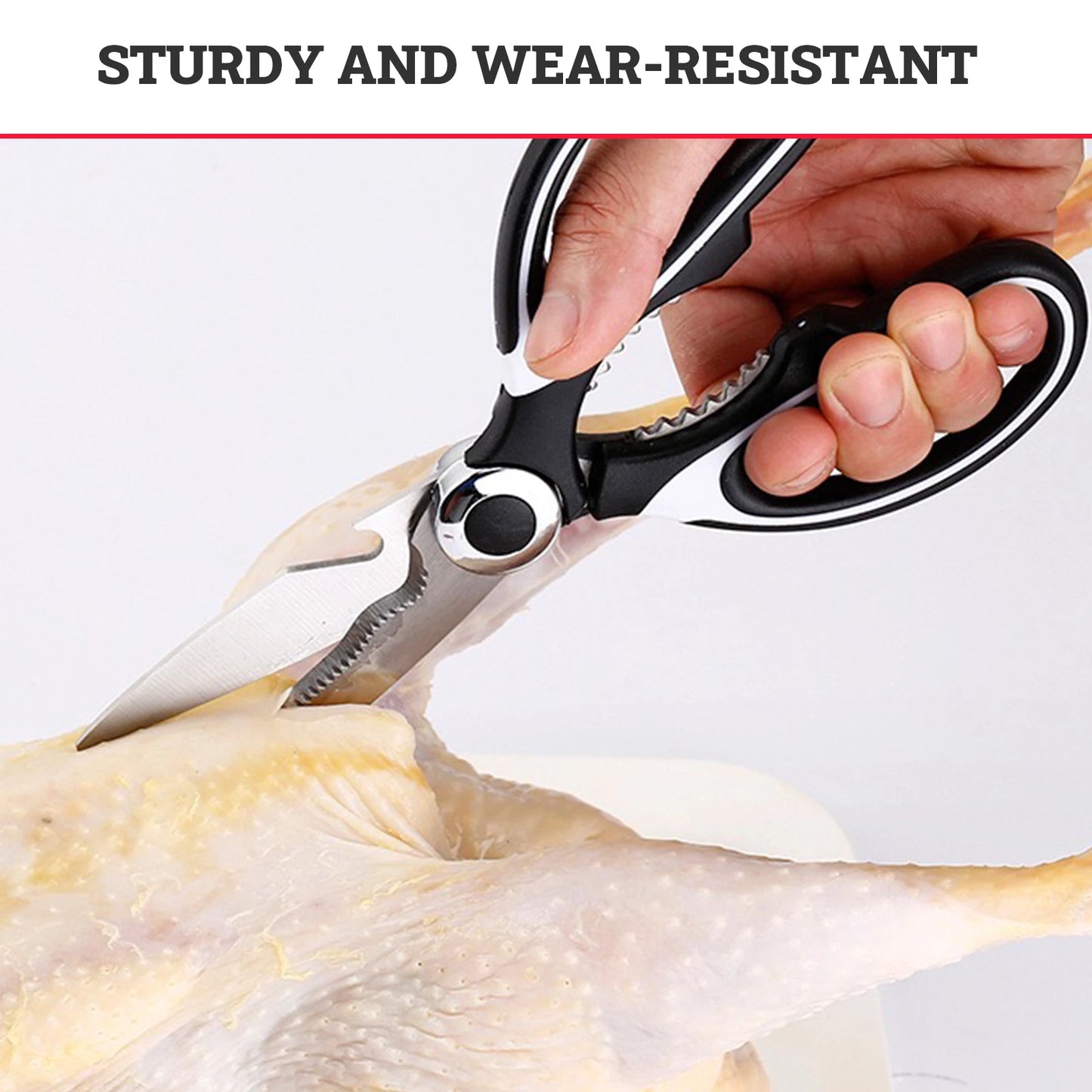 Stainless Steel Multi Purpose Sharp Meat Scissor Kitchen Scissors Heavy Duty