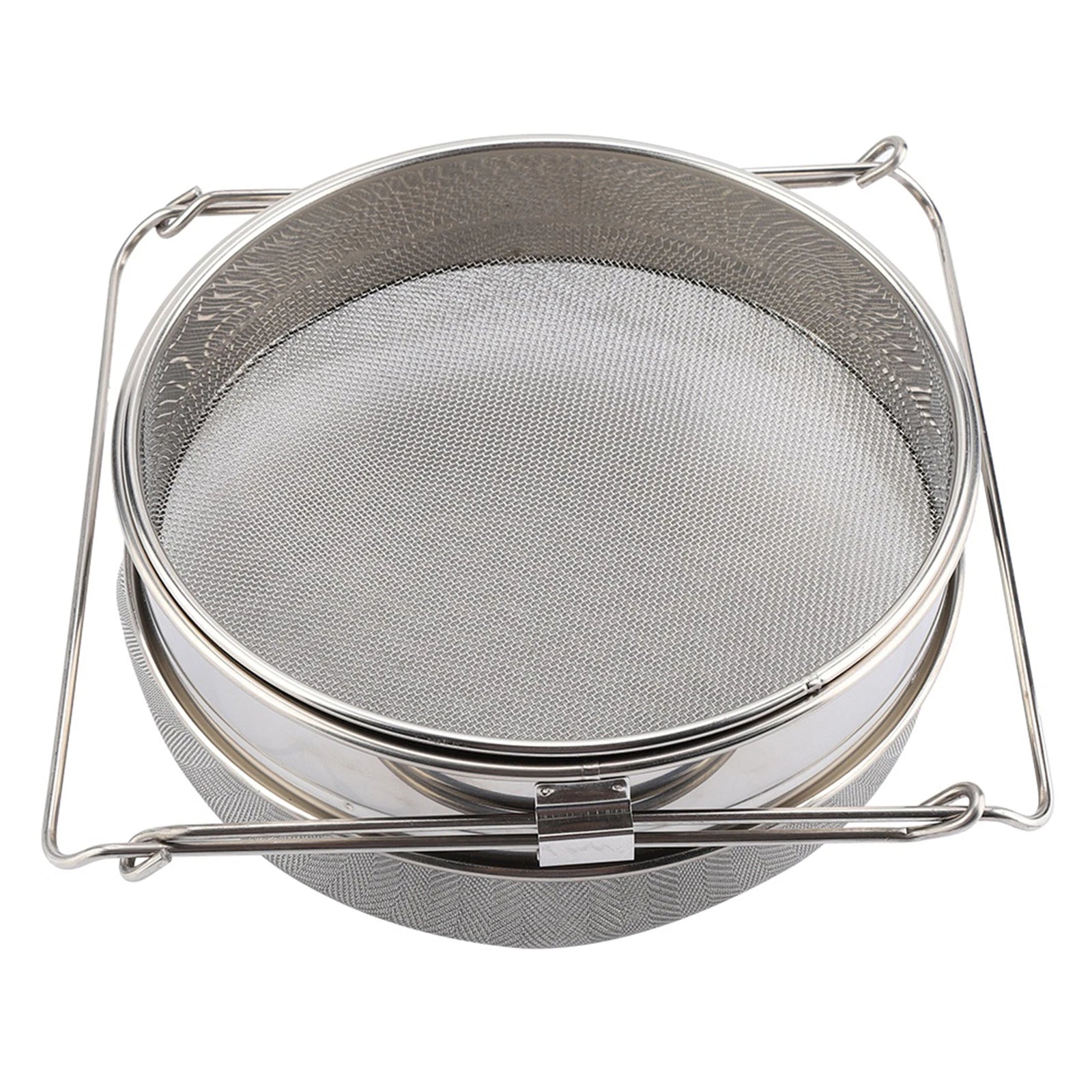 Stainless Steel Double Sieve Leaf Beekeeping Equipment Kit Honey Strainer Filter