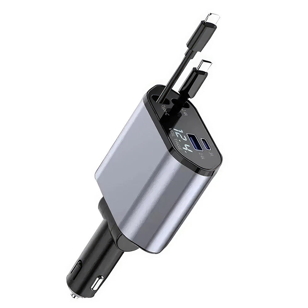 iPhone Android Fast Charging Car Phone Adapter USB Type C Cable Car Charger