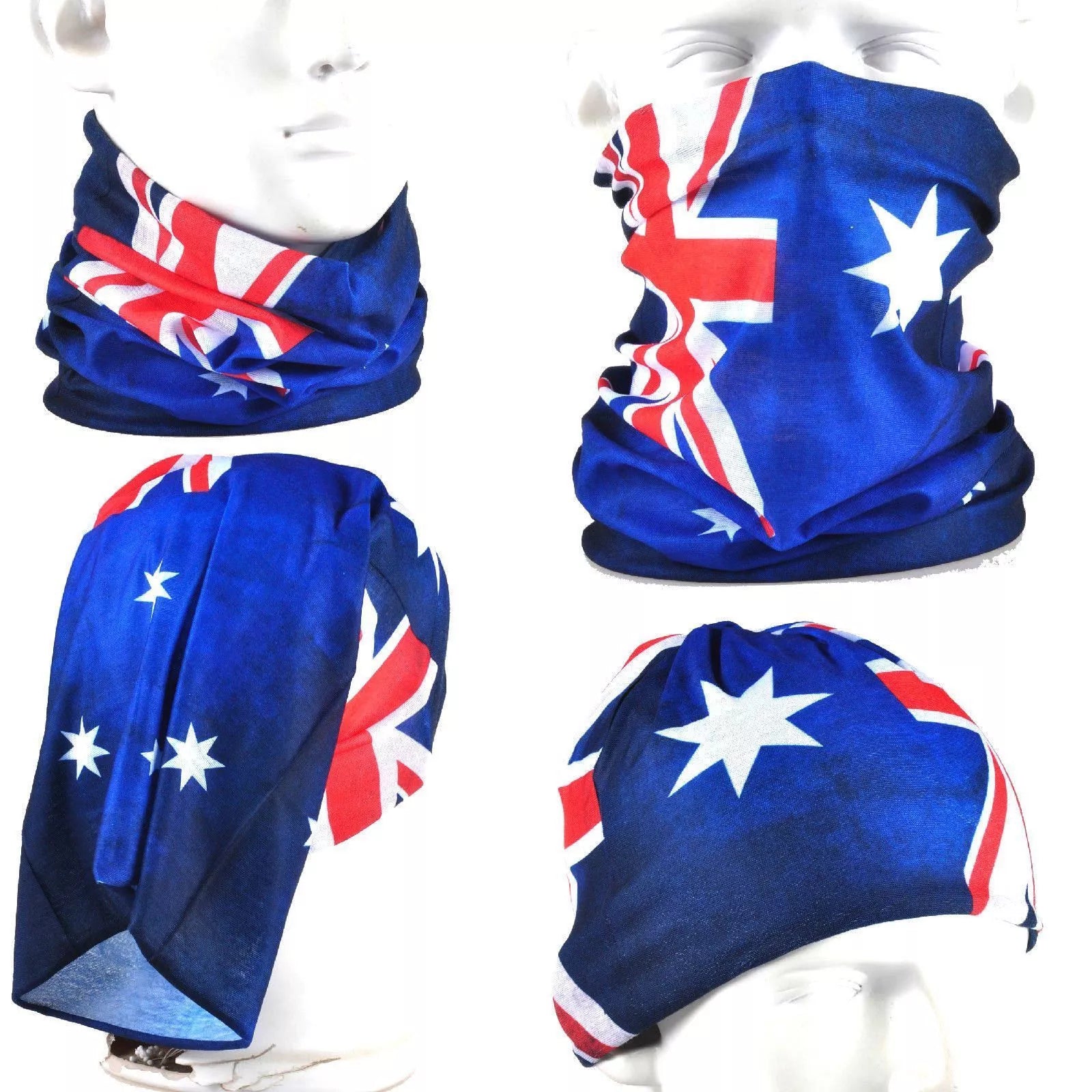 Headwear Biker Neck Tube Scarf Skull Head Bandana Face Shield Mask Fishing