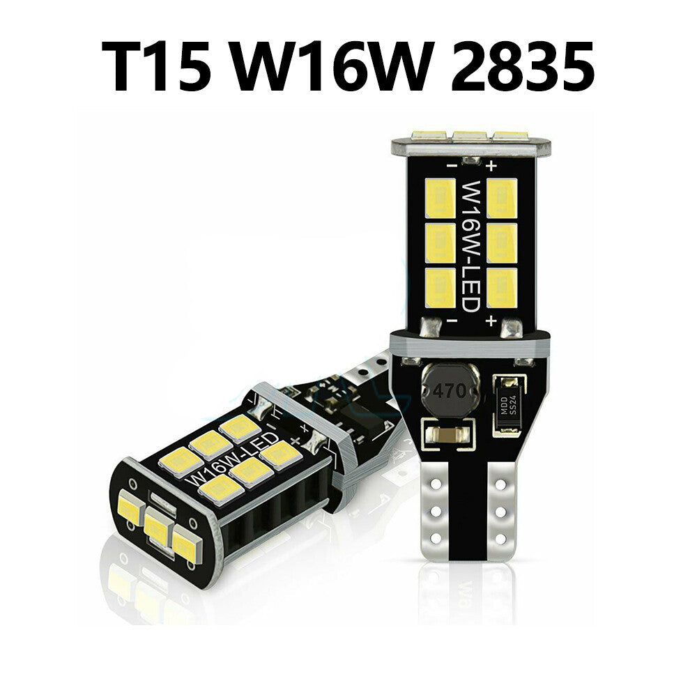 4x Parker Wedge Bulb Canbus Error Free 800 Lumens T15 LED Light Bright White
