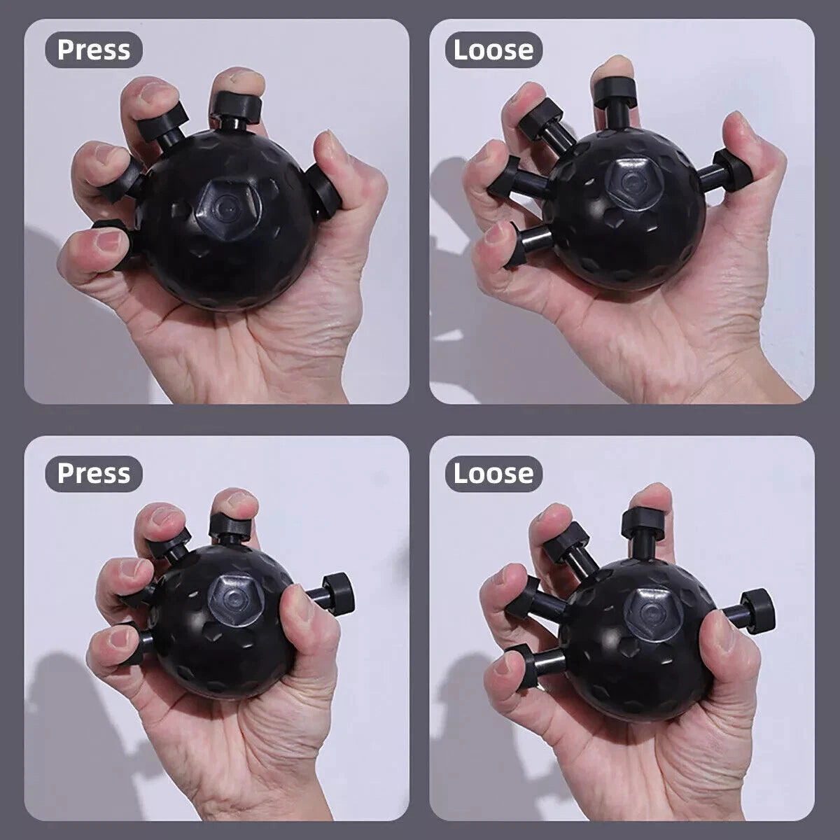Forearm Trainer Hand Grip Strengthener Finger Exerciser Strength Gripper Fitness
