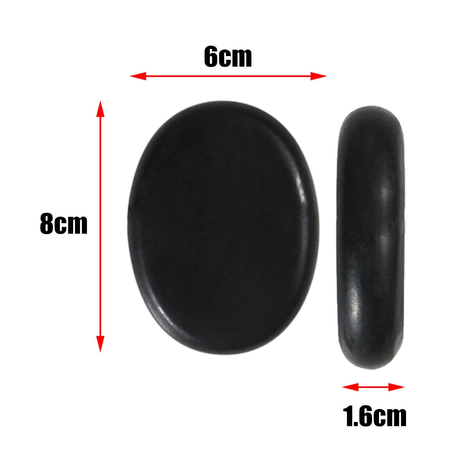 4pcs Basalt Stones Kit Set Hot Massage Stone Rock Spa Oiled Massager