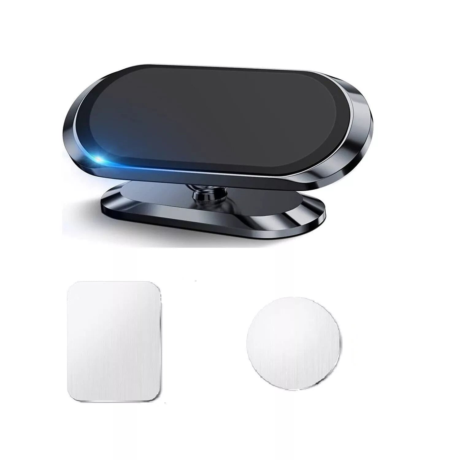 Black Magnetic Phone Holder 360° Rotate Universal Dash Car Mount for Smart Phone