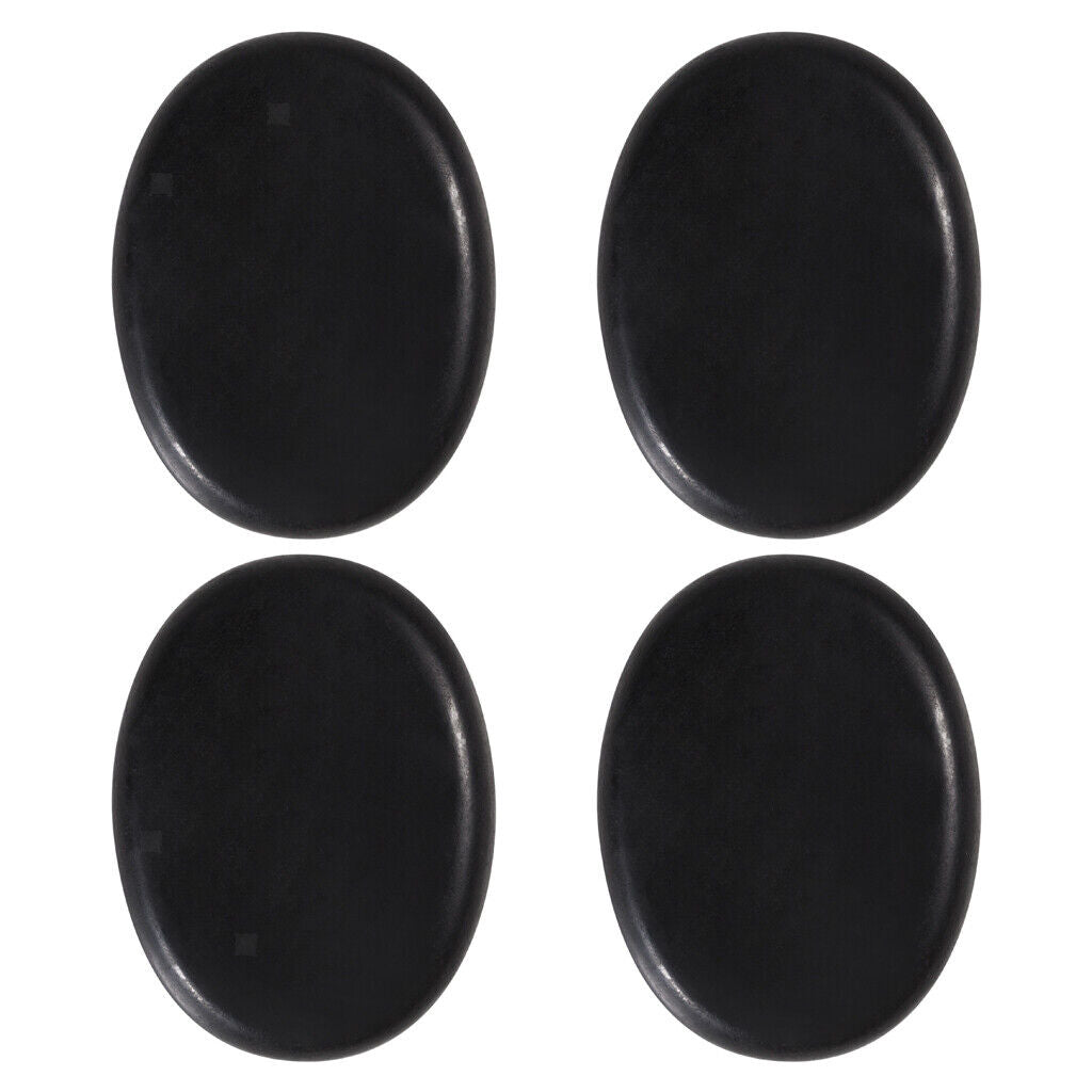 4pcs Basalt Stones Kit Set Hot Massage Stone Rock Spa Oiled Massager