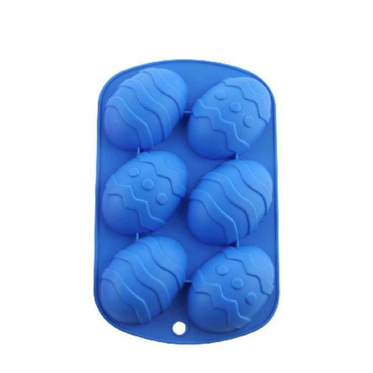 Silicone Moulds Chocolate Mould Easter Egg Shape Cake Dough Baking Cube Tray
