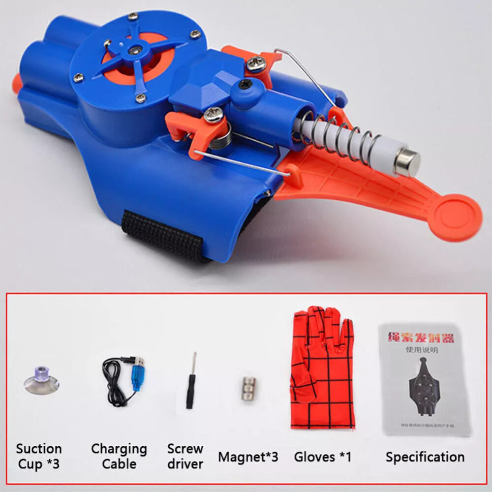 Blue Web Shooter Dart Spider-Man Glove Dart Blaster Launcher Toys Spiderman