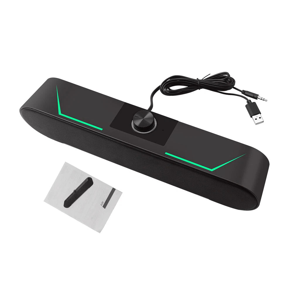 Wired Bluetooth Laptop Speakers Subwoofer Stereo Bass PC Computer Audio
