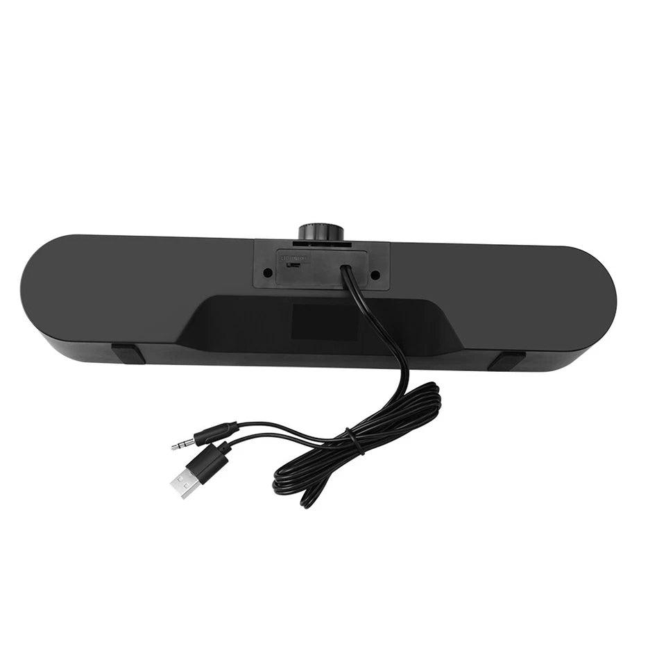 Wired Laptop Speakers Subwoofer Stereo Bass PC Computer Audio