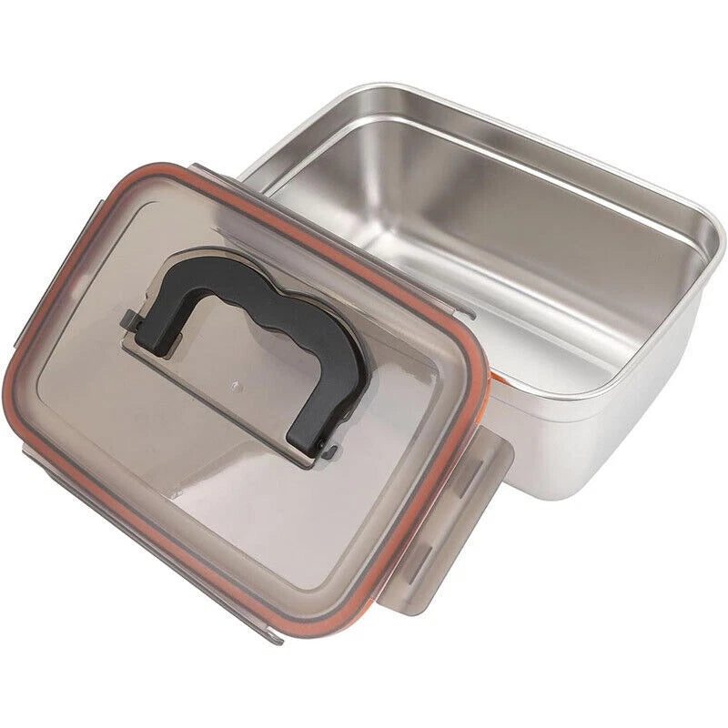 3500ml Food Storage Meal Prep Crisper Container Stainless Steel Lunch Box