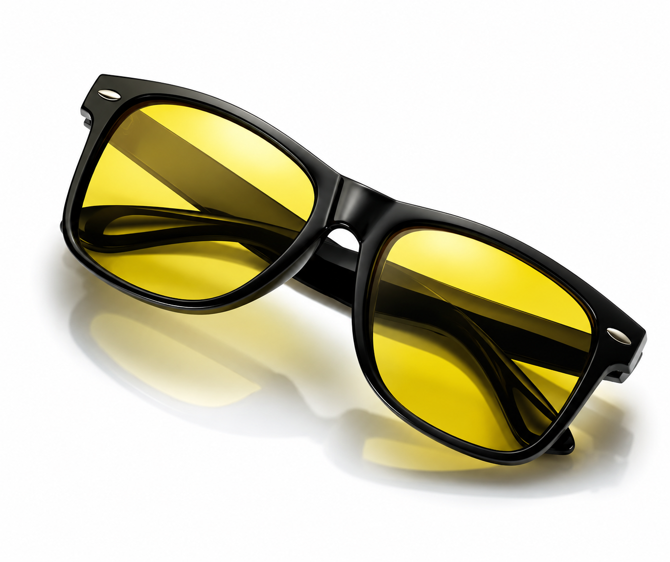 Anti Glare Vision Polarized Yellow Lens Tinted Night Driving Glasses HD