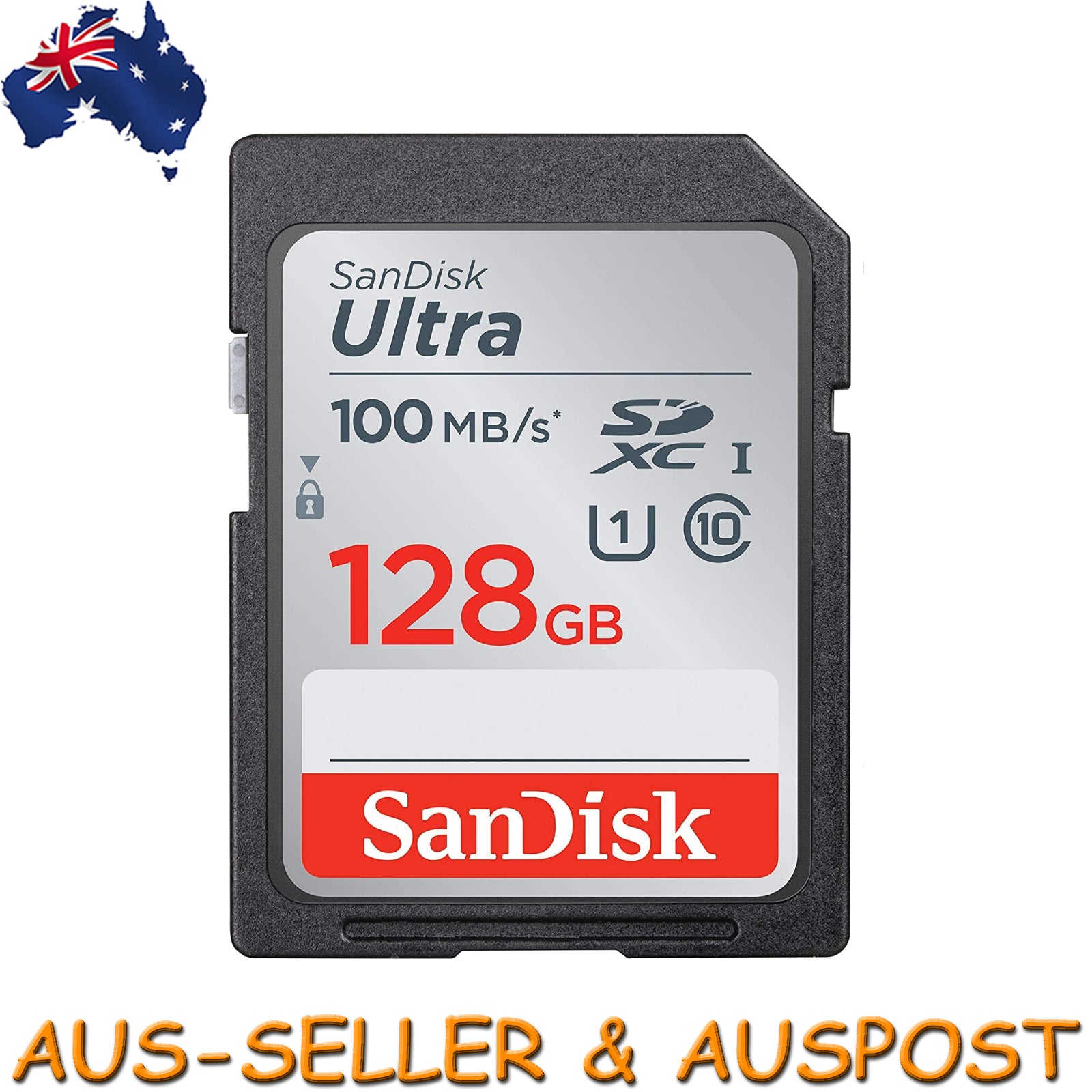 SanDisk Ultra 128GB SDXC 100MB/S Class 10 SD Camera Memory TF Card DSLR Full HD
