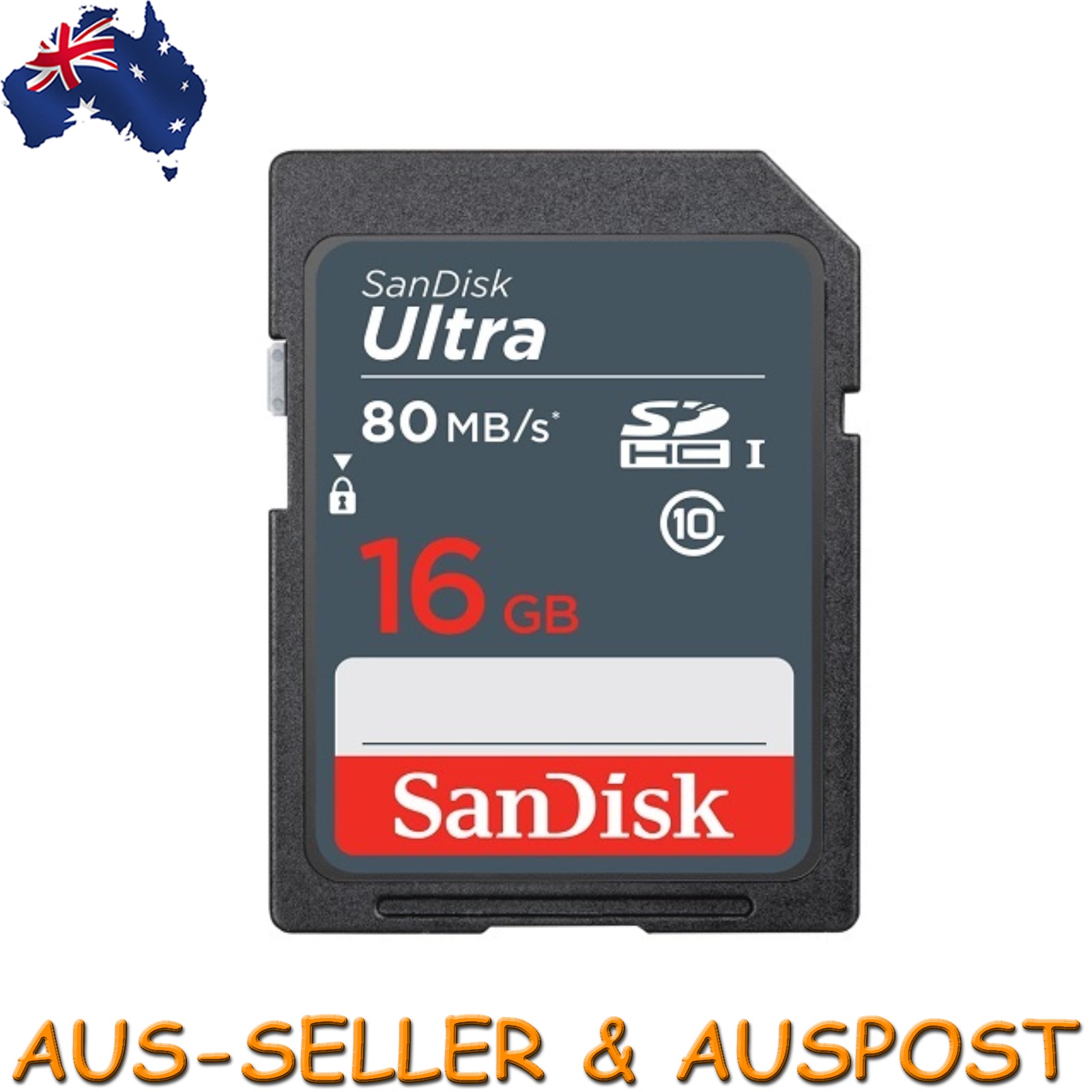 SanDisk Ultra 16GB SDHC UHS-I 80MB/S Class 10 SD Camera Memory TF Card Full HD