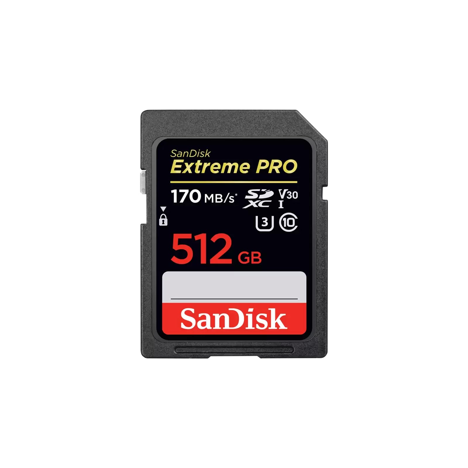 SanDisk Extreme Pro 512GB SDXC 170MB/S SD Camera Memory TF Card DSLR 4K UHD