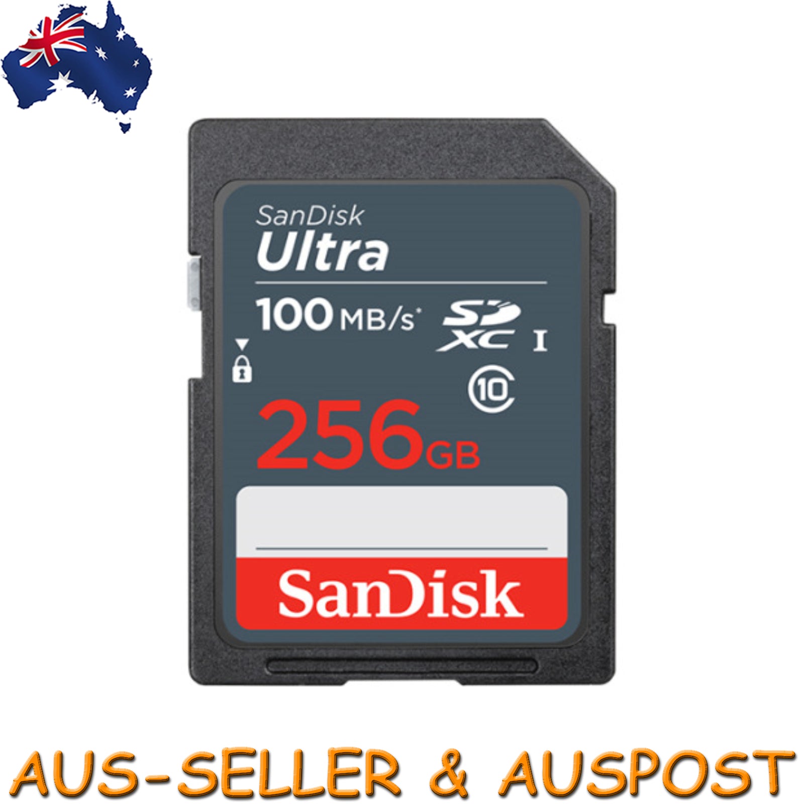 SanDisk Ultra 256GB SDXC 100MB/S Class 10 SD Camera Memory TF Card DSLR Full HD